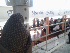 I rode on this boat at the Sea of Galilee