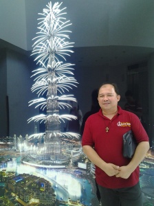 Me at a Replica of burj khalifa during new year