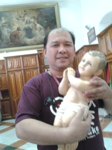 437 Me and baby jesus-St. catherine Church, Nativity in Bethlehem