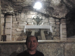 a tomb - at the bottom of the St. Catherine Church - Bethlehem