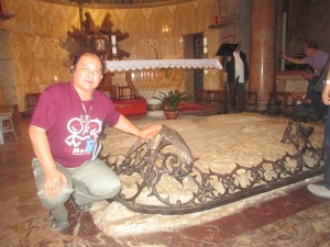 Me at The Stone were Jesus was agonizing
