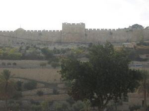 Viewed from Dominus Flevit where Jesus wept over Jerusalem
