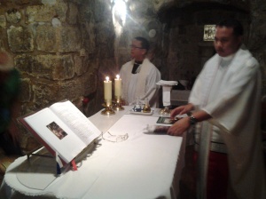 Fr. Ramil Poquita CP was main celebrant at a chapel in Holy Sepulchre while Bishop Dinulado D. Gutierrez DD was the main presider